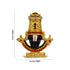 Giri Balaji Murti Multicolour Stone Balaji Idol/ Gold Polish Balaji Statue For Car